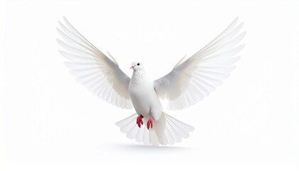 Fototapeta premium White dove isolated icon on a white background