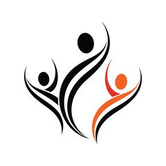 Abstract representation of a diverse and united community