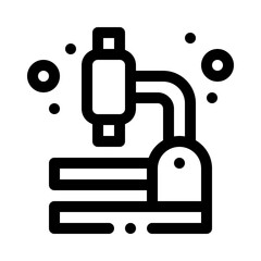 Microscope line icon