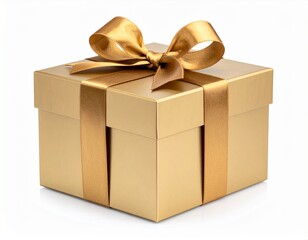 Naklejka premium Generated iGift box with red bow isolated white background mage