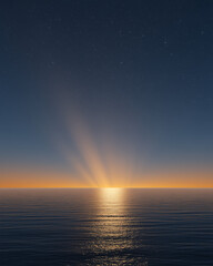 sunset over the sea