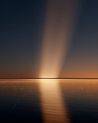 sunset over the sea