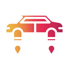 car Gradient icon