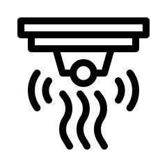 Smoke detector line icon