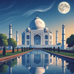 Obraz premium taj mahal agra india