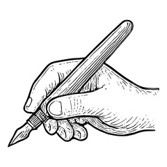 Hand Writing with Fountain Pen