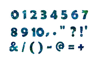 数字 2 水面風 欠け