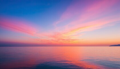 Fototapeta premium Scenic view of sea against romantic sky at sunset 2