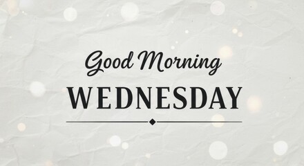 Good Morning Wednesday Inspirational Daily Greeting Card