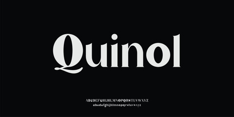 Quinol  Sport Modern Future bold Alphabet Font. Typography urban style fonts for technology, digital, movie logo bold style. vector illustration	