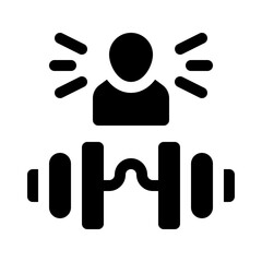 Trainer glyph icon