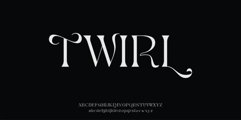 Twirl abstract sport modern alphabet fonts. Typography technology electronic sport digital game music future creative font. vector illustration	