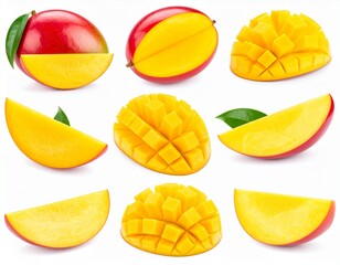 Fototapeta premium Mangos isolated on white background
