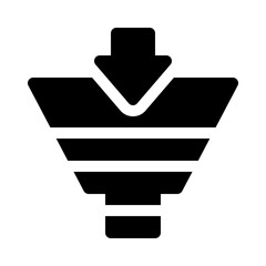 Funnel glyph icon