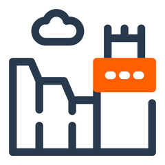 Dubrovnik City Walls with Historic Tower