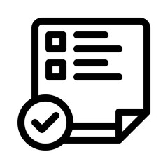 Checklist line icon