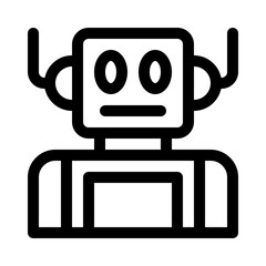 Robot line icon