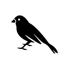 Obraz premium finch glyph icon
