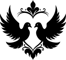 vector illustration of a dove