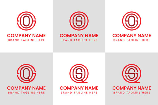 Letters SOO OOS OSO SQQ QQS QSQ Monogram Logo, suitable for any business