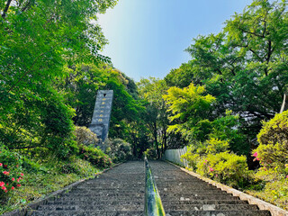 初夏の3333段の石段
