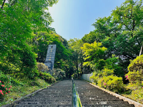 初夏の3333段の石段