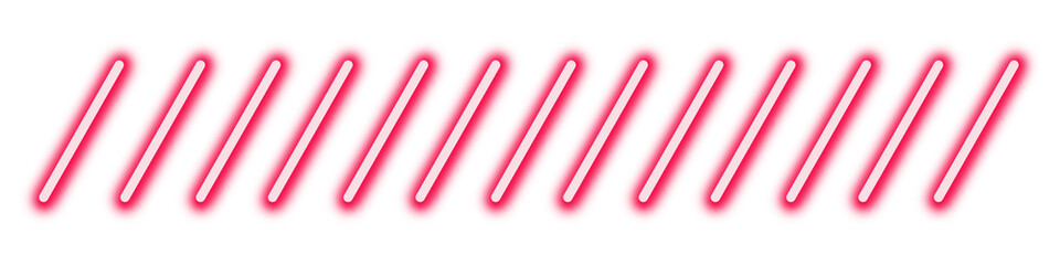 Diagonal neon pink lines pattern with glowing effect on white background. Vibrant abstract design element for modern digital art, web, or print. Perfect for dynamic futuristic aesthetics.