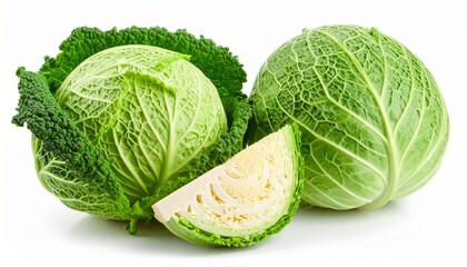 Fototapeta premium Cabbage isolated on white background 