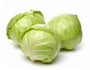 Cabbage isolated on white background 