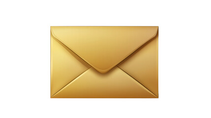 Open envelope with visible letter inside paper mail communication isolated on white background

