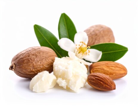 Shea butter isolated on white background