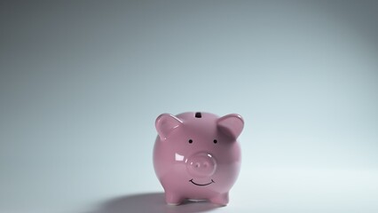 Saving money action home financial planning content indoor environment close-up viewpoint personal...