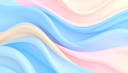 Obraz premium Abstract pastel background in soft colors with flowing wave effect