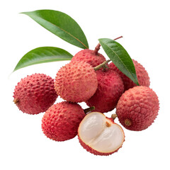 Lichee isolated on a white background