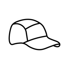  Cap icon vector illustration, White cap plain for mockup design, cap line art, baseball hat icon, baseball-cap clipart, hat mockup vector, caps side views for mockup design.