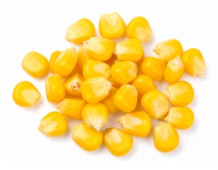 Fototapeta premium Corn seeds isolated on a white background 