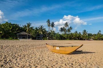 Empty Marakolliya Beach, Tangalle, Sri Lanka