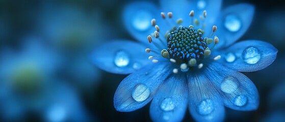 Dew-kissed Blue Blossom