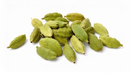 Cardamom isolated on white background 