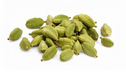 Cardamom isolated on white background 