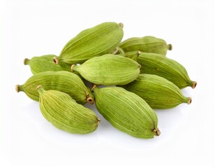 Cardamom isolated on white background 