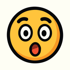 Surprised Face Emoji Icon