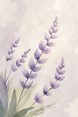 soft lavender flowers gently laid in pastel purple tone on white cream background for elegant decorative floral composition floral botanical wallpaper background
