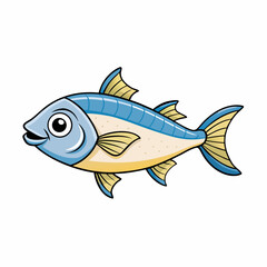 fish on a white background