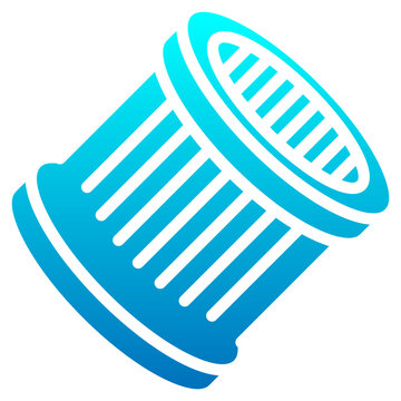 Filter glyph gradient icon