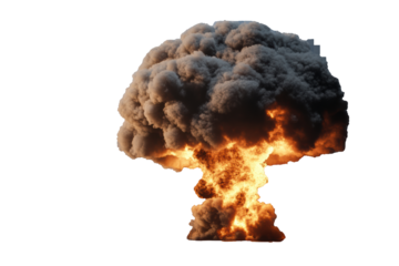 Nuclear Explosion Mushroom Cloud: A Visual Representation of Atomic Power and Destruction