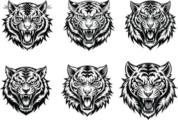 Tiger Head Tattoo Design Collection