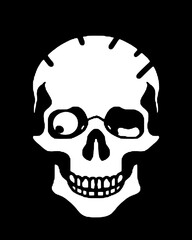 skull with a skull icons