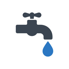 Water Faucet Drop Icon