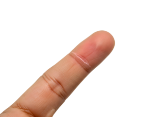hand with bandage isolated